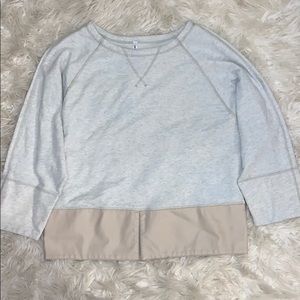 MUR MUR Leather Trimmed Sweater